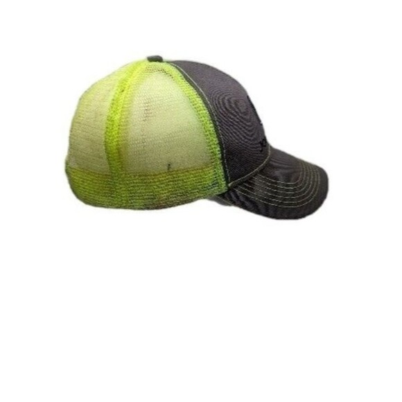 John Deere Adjustable Gray/ lime green Mesh Advertising Logo Hat Cap - Picture 4 of 10
